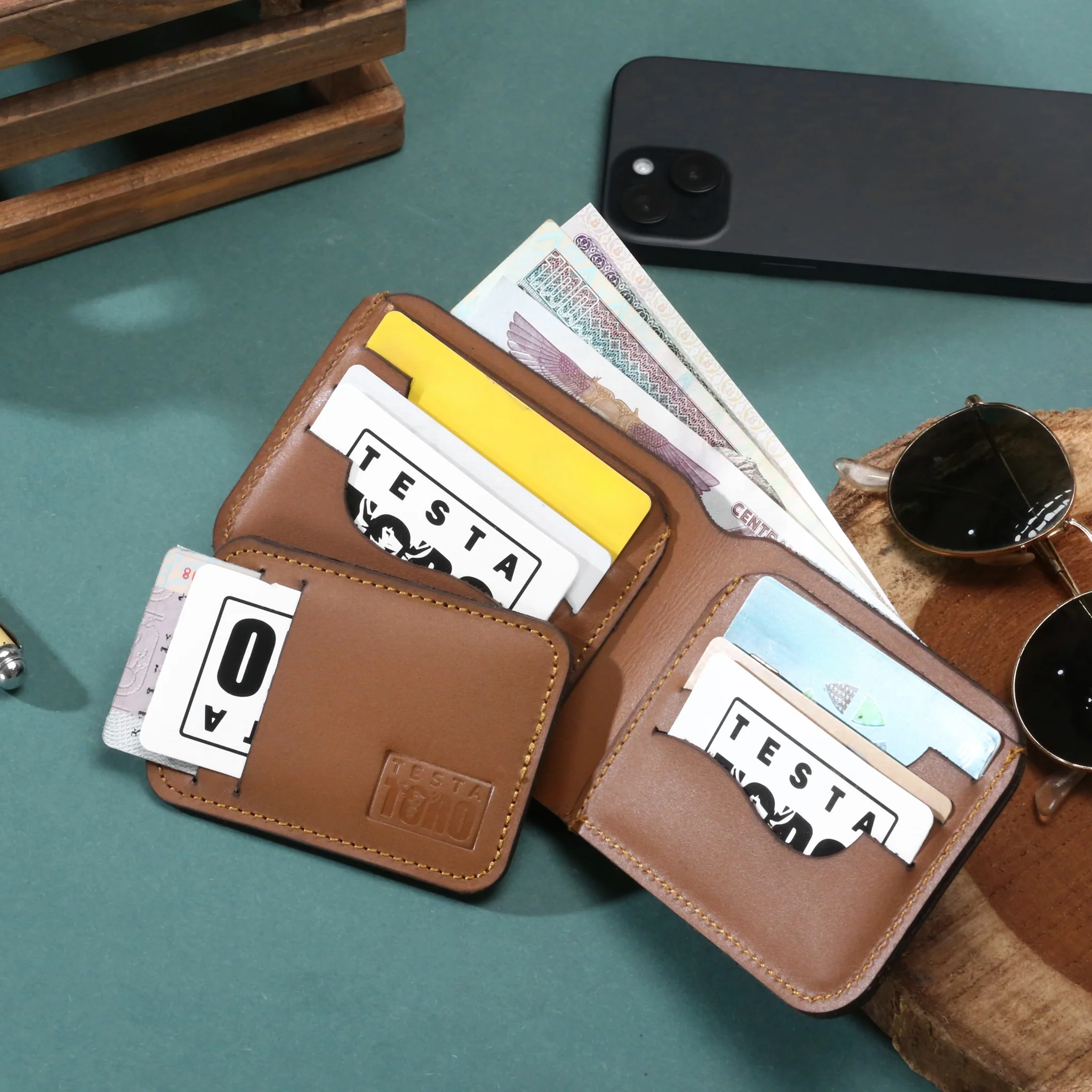 محفظة فاخرة من قطعتين + كارد هولدر - Minimalist wallet (2-Piece) w13 - Image 12