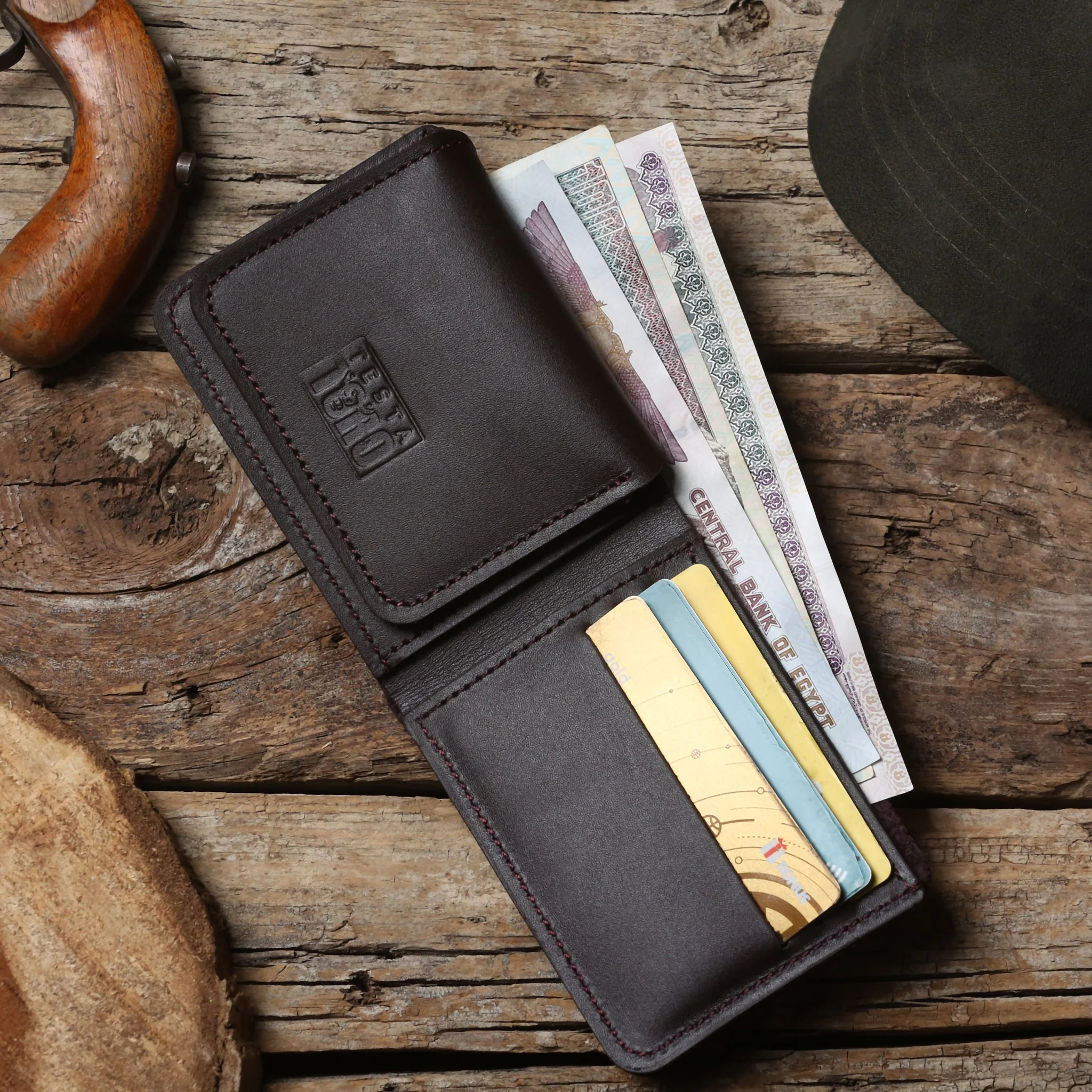 محفظة كلاسيك فاخرة نحيفة – نافذة هوية Flip & Full Bill Compartment w14 - Image 11